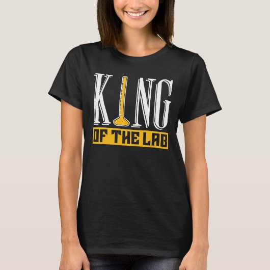 ラボ技術者のLab Tech King Tシャツ (正面)