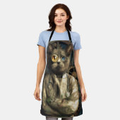 ラボ猫エプロン エプロン (着用した状態)