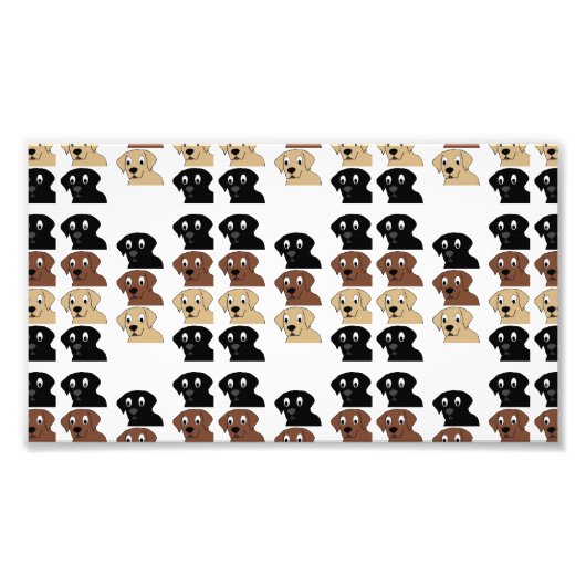 ラボ3色の漫画ヘッド フォトプリント            (正面)