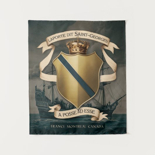 ラポルテディットサンジョルジュコートオブアームズ1 タペストリー (正面)