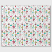 ラマいくつかのクリスマスおもしろい休日 ラッピングペーパー (フラット)