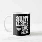 ラマおばさん必要ないドラマアウンティ誕生日 おもしろい コーヒーマグカップ (左)