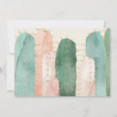 ラマおもしろいアルパカサボス1歳の誕生日の写真 招待状 (裏面)