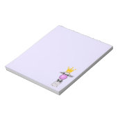 ラマおもしろいイラストレーション吹ズ・ザ・ピンク・バブル ノートパッド (回転)