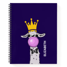 ラマおもしろいイラストレーション吹ズ・ザ・ピンク・バブル