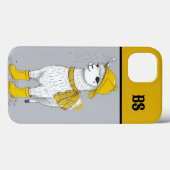 ラマおもしろいインレインブーツ – ビーチユーモア Case-Mate iPhoneケース (裏面 (横))