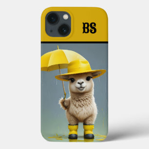 ラマおもしろいインレインブーツ – ビーチユーモア iPhone 13ケース
