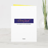 ラマおもしろいイースターバニー – ラマ教えて カード (裏面)