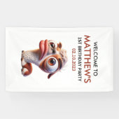 ラマおもしろいカリカティスメキシコの誕生日 横断幕 (横)