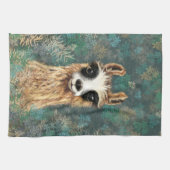 ラマおもしろいキッチンタオル キッチンタオル (横)