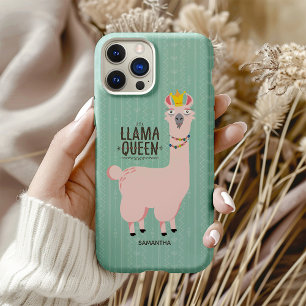 ラマおもしろいクイーンイラストレーション iPhone 16 PROケース