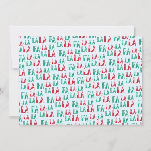 ラマおもしろいクリスマスことわざユーモア写真ホリデー (裏面)