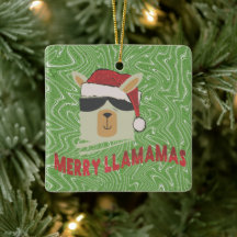 ラマおもしろいクリスマスの装飾 – ラメリーマナス