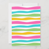 ラマおもしろいサボテン誕生日招待状 招待状 (裏面)