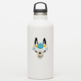 ラマおもしろいサマービーチシール シール