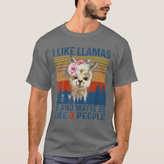 ラマおもしろいスが好きだし、3人も好きかもしれない Tシャツ
