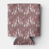 ラマおもしろいス模様 缶クーラー (正面)