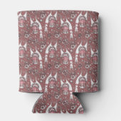 ラマおもしろいス模様 缶クーラー (裏面)