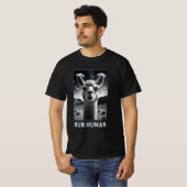 ラマおもしろいセルフィーUFOアー予測できなト Tシャツ (正面フル)