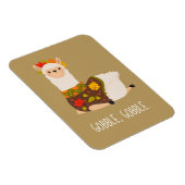 ラマおもしろいトルコ感謝祭 マグネット (右側)