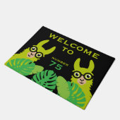 ラマおもしろいノベルティ ドアマット (アングル)