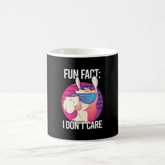 ラマおもしろいファクト気に コーヒーマグカップ (中央)