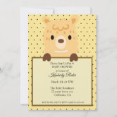 ラマおもしろいベビーシャワー招待状 招待状 (正面)