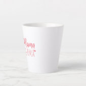 ラマおもしろいママカワイマザーズ誕生日ギフト カフェラテマグ (正面)