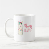 ラマおもしろいママカワイマザーズ誕生日ギフト コーヒーマグカップ (左)