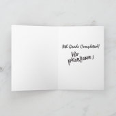 ラマおもしろいユーモア第8学年卒業 カード (内部)