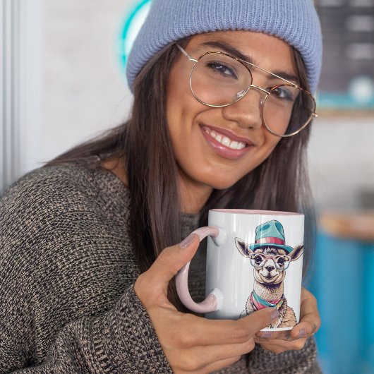 ラマおもしろいーからのアドバイス マグカップ