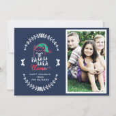 ラマおもしろい引用文クリスマスことわざフォトホリデー (正面)