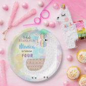 ラマおもしろい、カラフル子供の誕生日 ペーパープレート (パーティー)