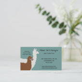 ラマおよび両面アルパカヤーン 名刺 (スタンド正面)