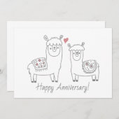 ラマお洒落ス記念日カード (正面/裏面)