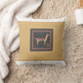 ラマお洒落デザイン16"x16"装飾用クッション クッション (ブランケット)