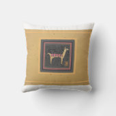 ラマお洒落デザイン16"x16"装飾用クッション クッション (裏面)