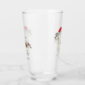 ラマかわいいおもしろいクリスマスホリデー タンブラーグラス (左)