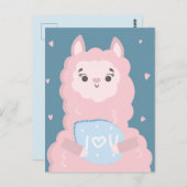 ラマが大好き ポストカード (正面/裏面)