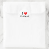 ラマが大好き ラウンドシール (バッグ)