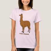 ラマが大好き！ Tシャツ (正面)