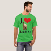ラマが大好き Tシャツ (正面フル)
