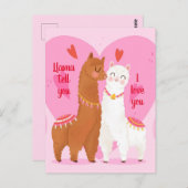 ラマが教える ポストカード (正面/裏面)