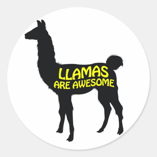 ラマが素晴らしいる! ラウンドシール (正面)