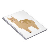 ラマで眠る愛らしい怠惰 ノートブック (右側)