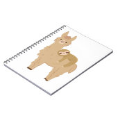 ラマで眠る愛らしい怠惰 ノートブック (左側)