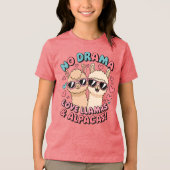 ラマとアルパカを愛せ！ トライブレンドＴシャツ (正面)