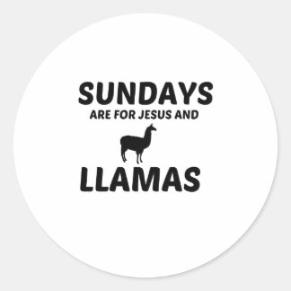 ラマとイエスの日曜日 ラウンドシール