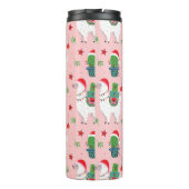 ラマとサクティクリスマスパターン タンブラー (裏面)