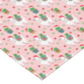 ラマとサクティクリスマスパターン テーブルクロス (アングル)